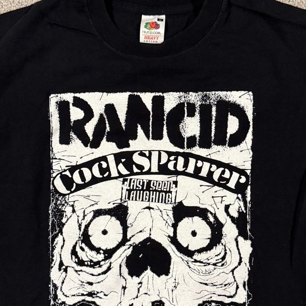 Rancid x C*ck Sparrer Concert T-Shirt – London HMV Forum 2012 – Fruit of the Loo - Picture 2 of 7